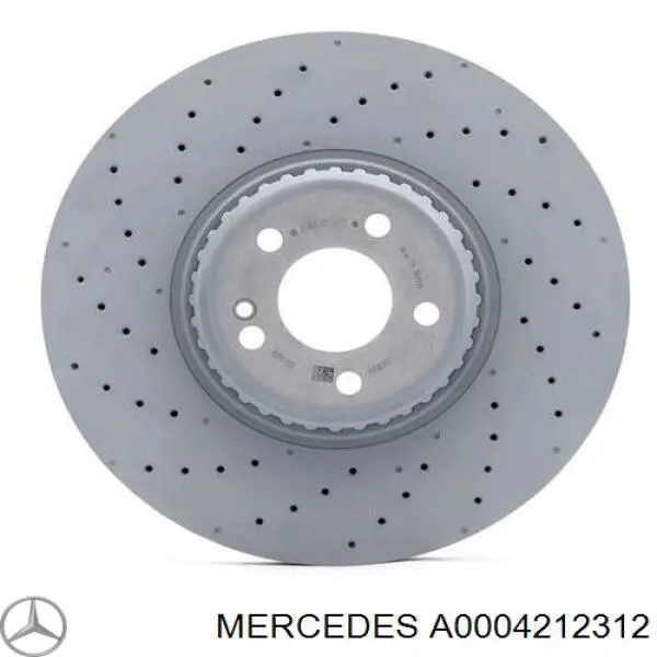 A0004212312 Mercedes freno de disco delantero