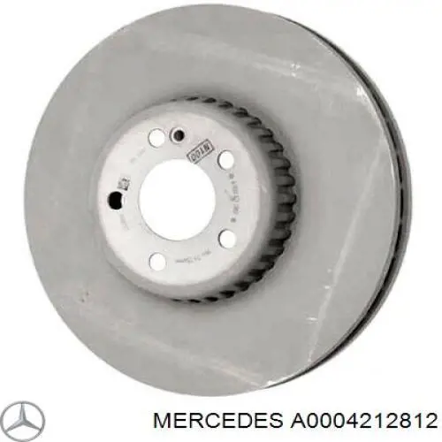 A0004212812 Mercedes freno de disco delantero