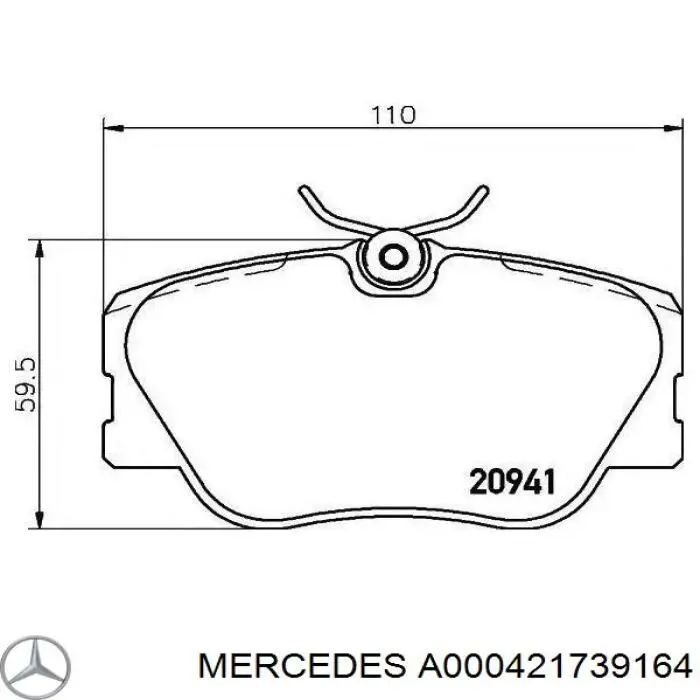 A000421739164 Mercedes conjunto de muelles almohadilla discos traseros