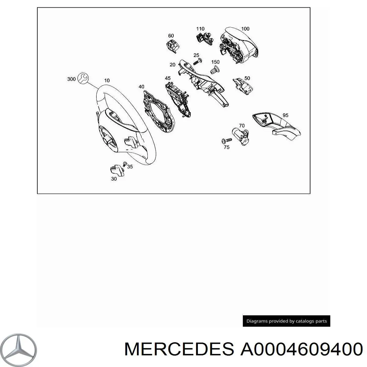  Placa de montaje del volante para Mercedes GL X166