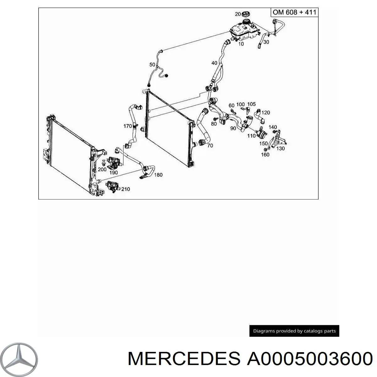 A0005003600 Mercedes 