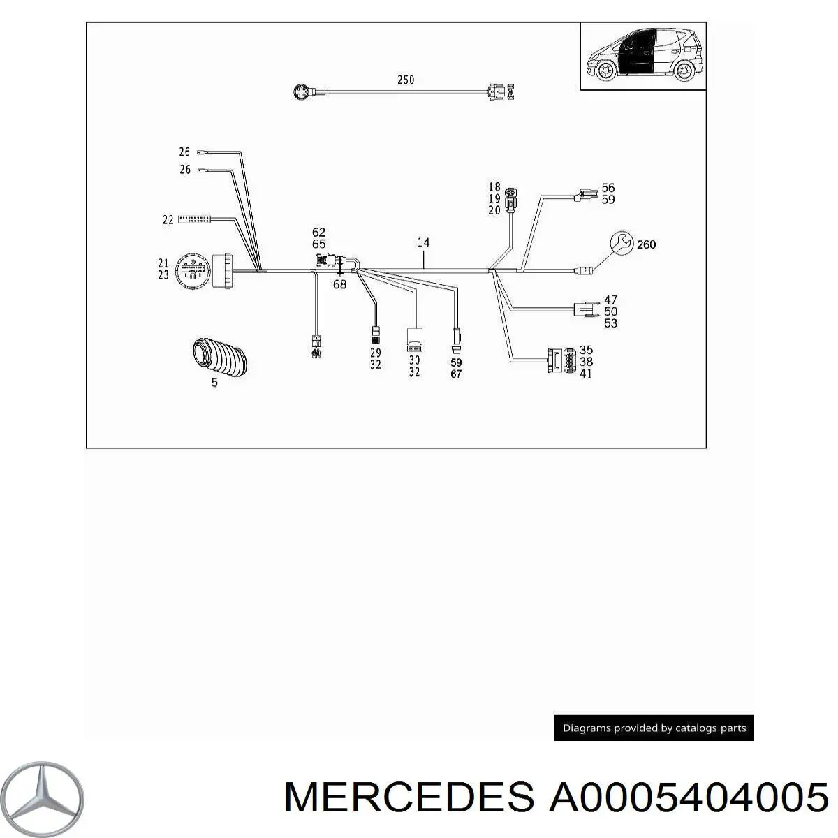 A0005404005 Mercedes 