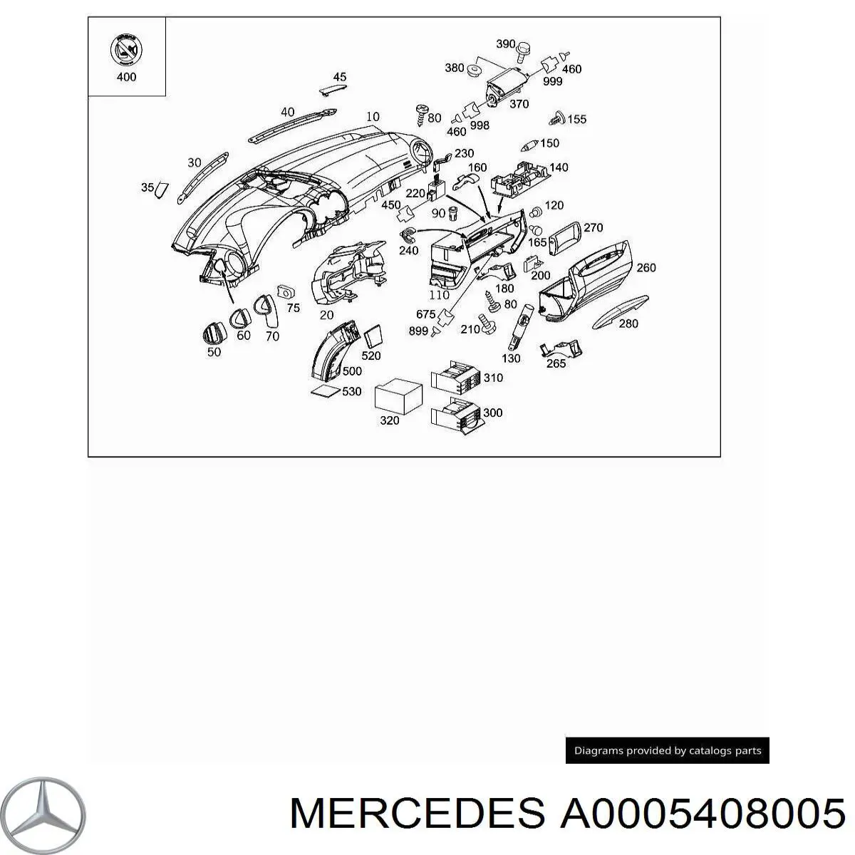 A0005408005 Mercedes 