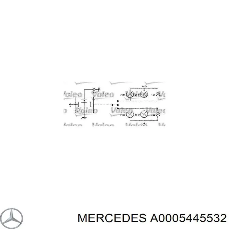 A0005445532 Mercedes relé, piloto intermitente