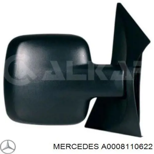  Superposicion(Cubierta) De Espejo Retrovisor Derecho para Mercedes Vito 639