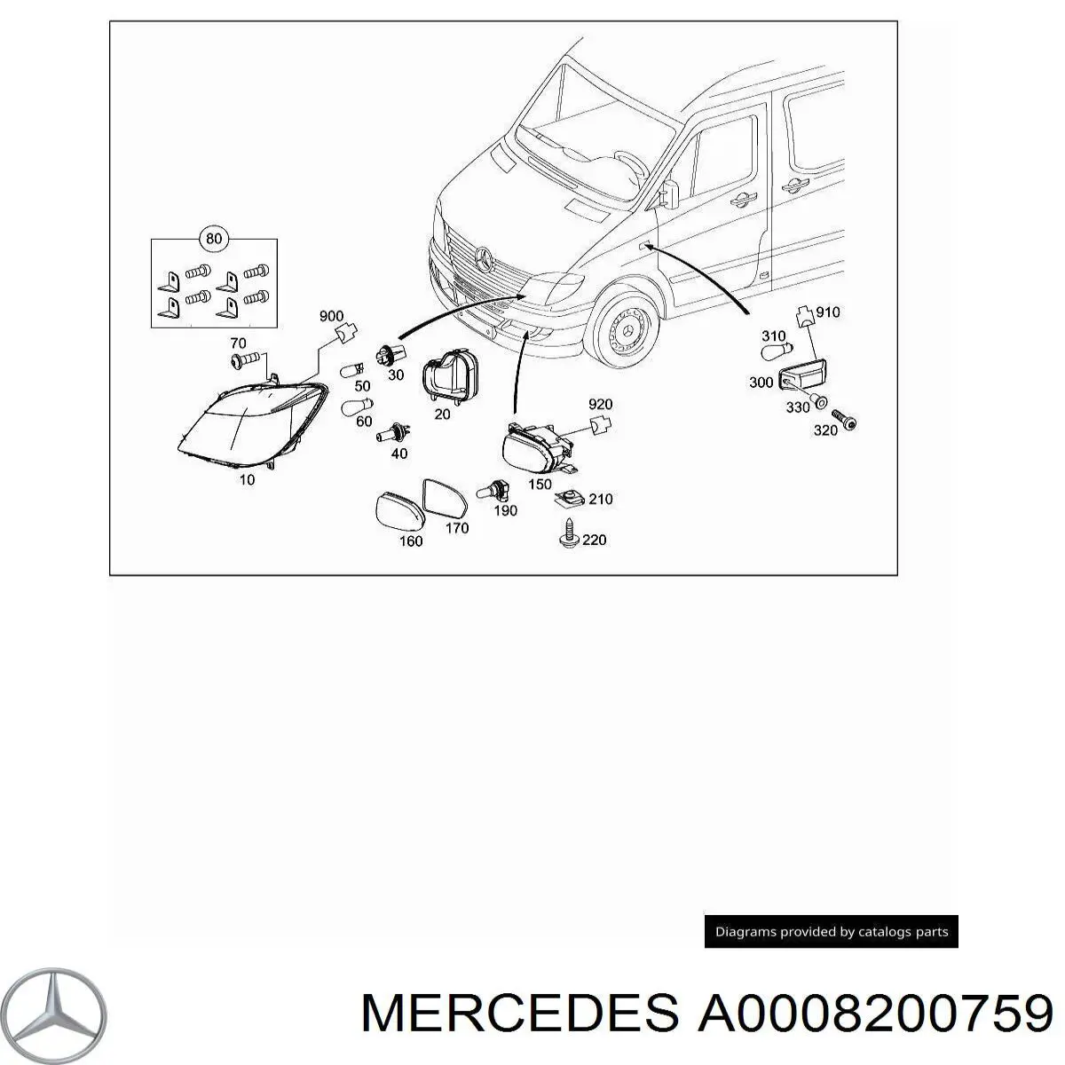 A0008200759 Mercedes 