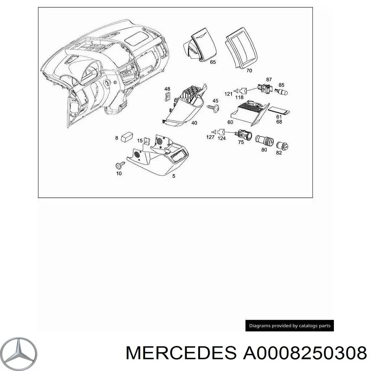  Funda para encendedor de cigarrillos para Mercedes Vito 639