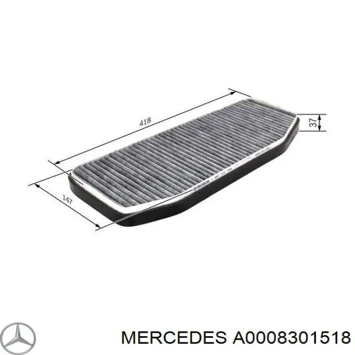 A000830151864 Mercedes filtro de habitáculo