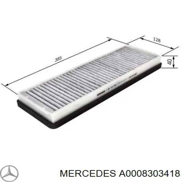 A0008303418 Mercedes 