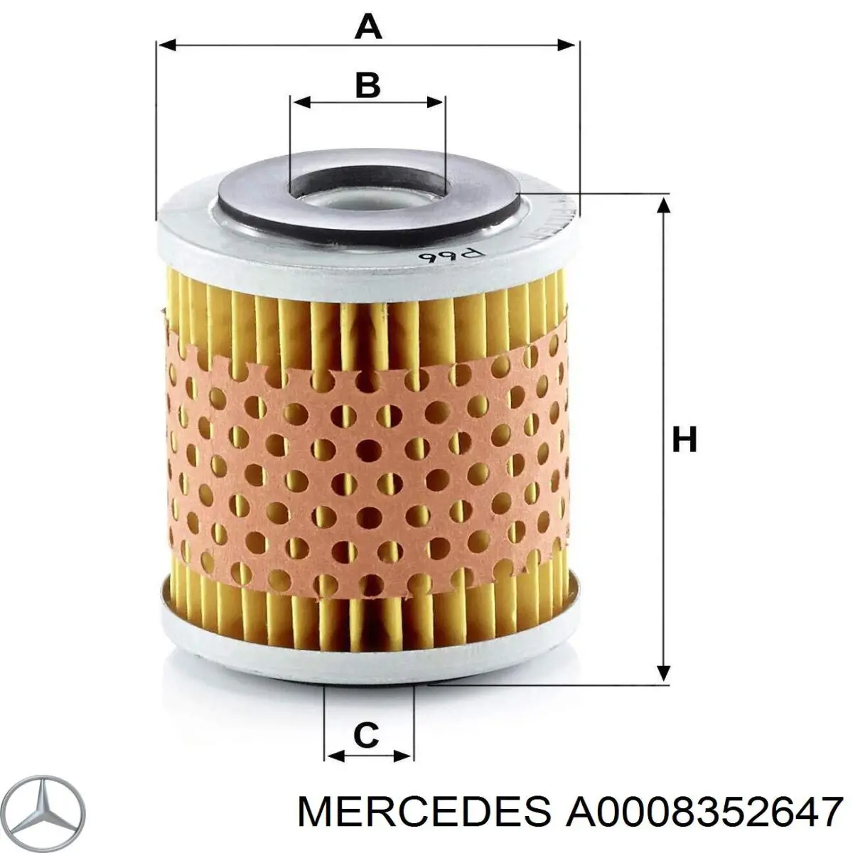 A0008352647 Mercedes filtro combustible