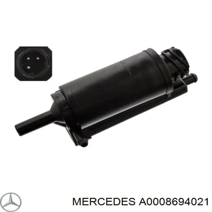 A0008694021 Mercedes bomba de limpiaparabrisas delantera