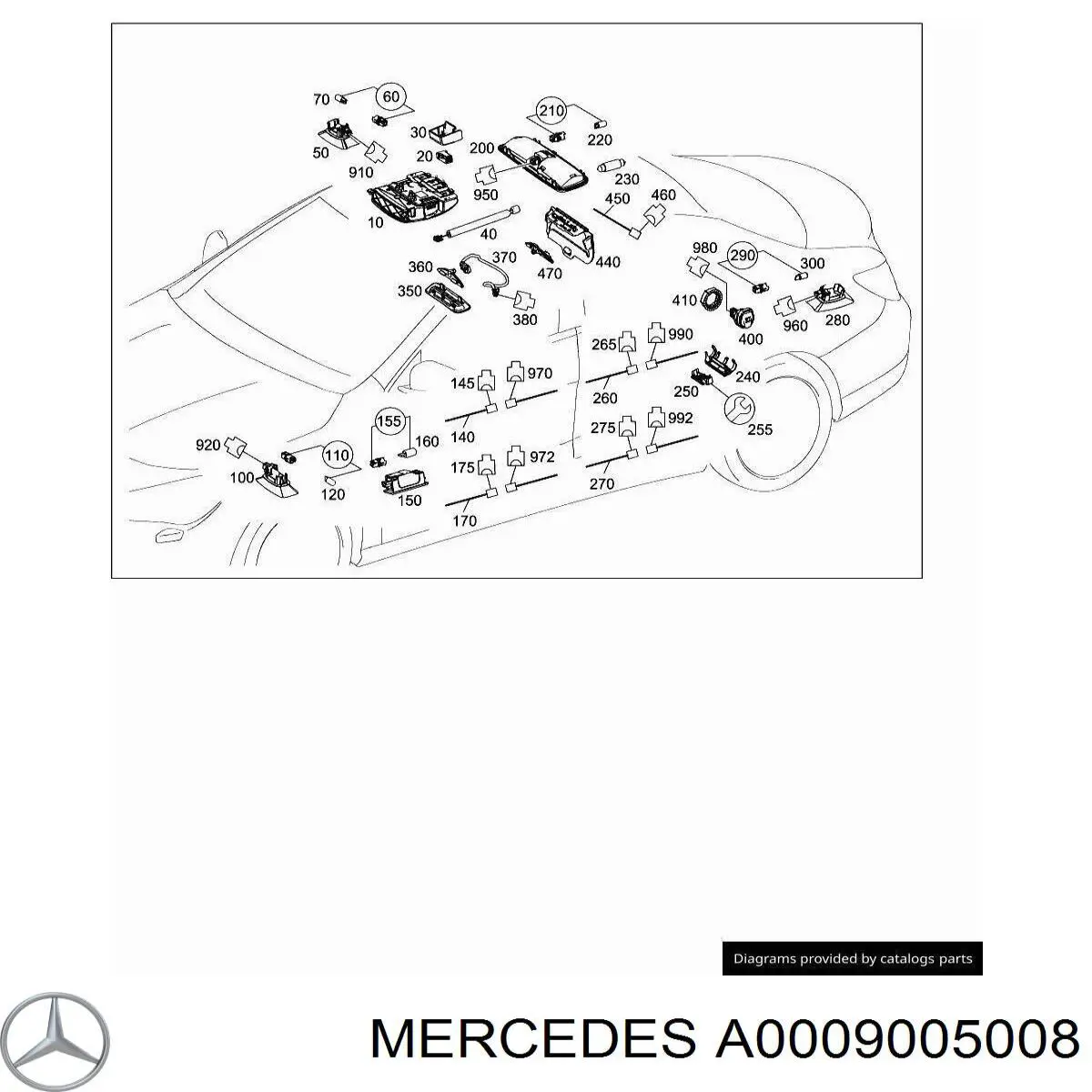 A0009005008 Mercedes 