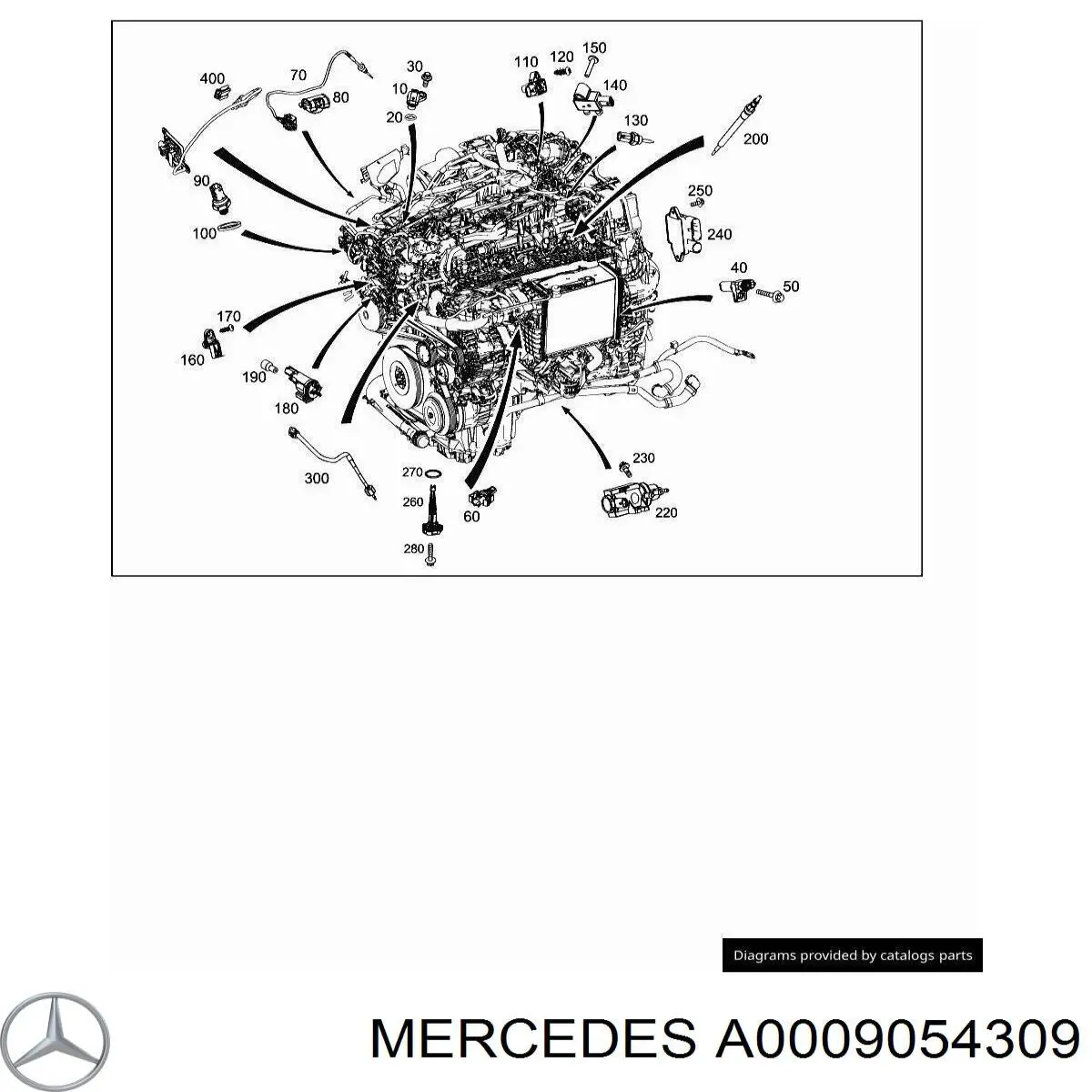 A0009054309 Mercedes 