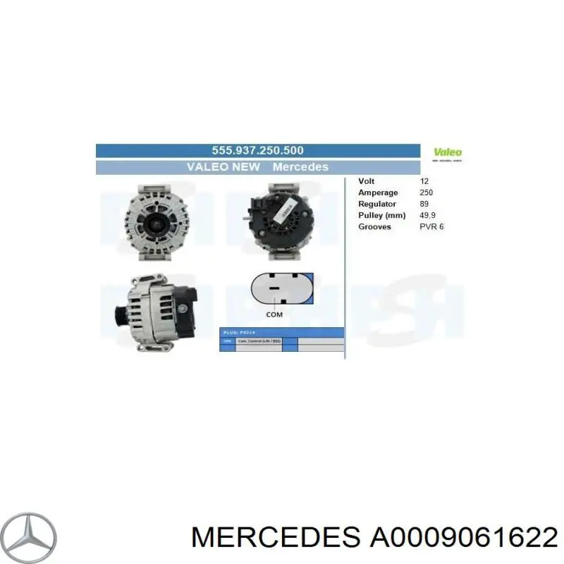 A000906162280 Mercedes alternador