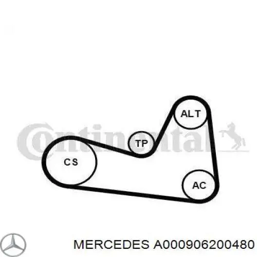 A000906200480 Mercedes alternador