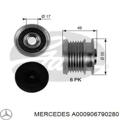 A000906790280 Mercedes alternador