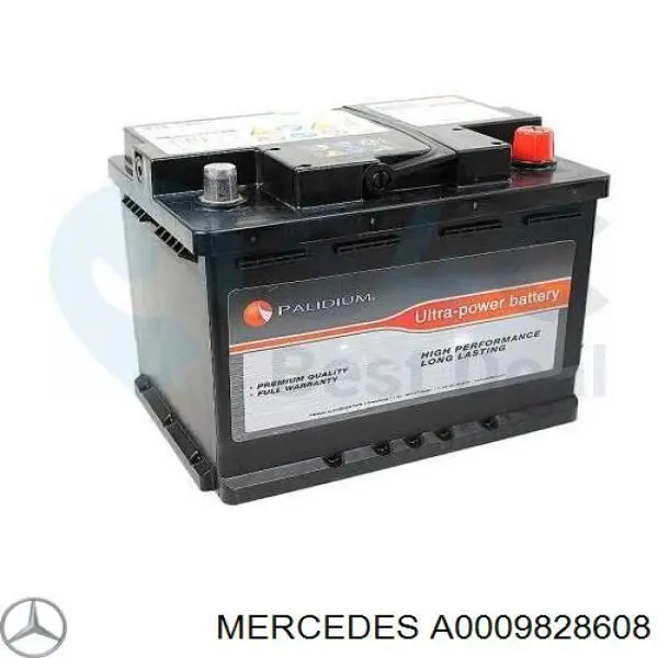 A0009828608 Mercedes batería de arranque