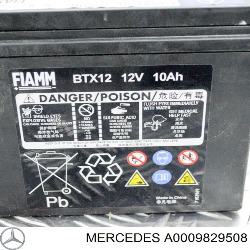 A0009829508 Mercedes batería de arranque