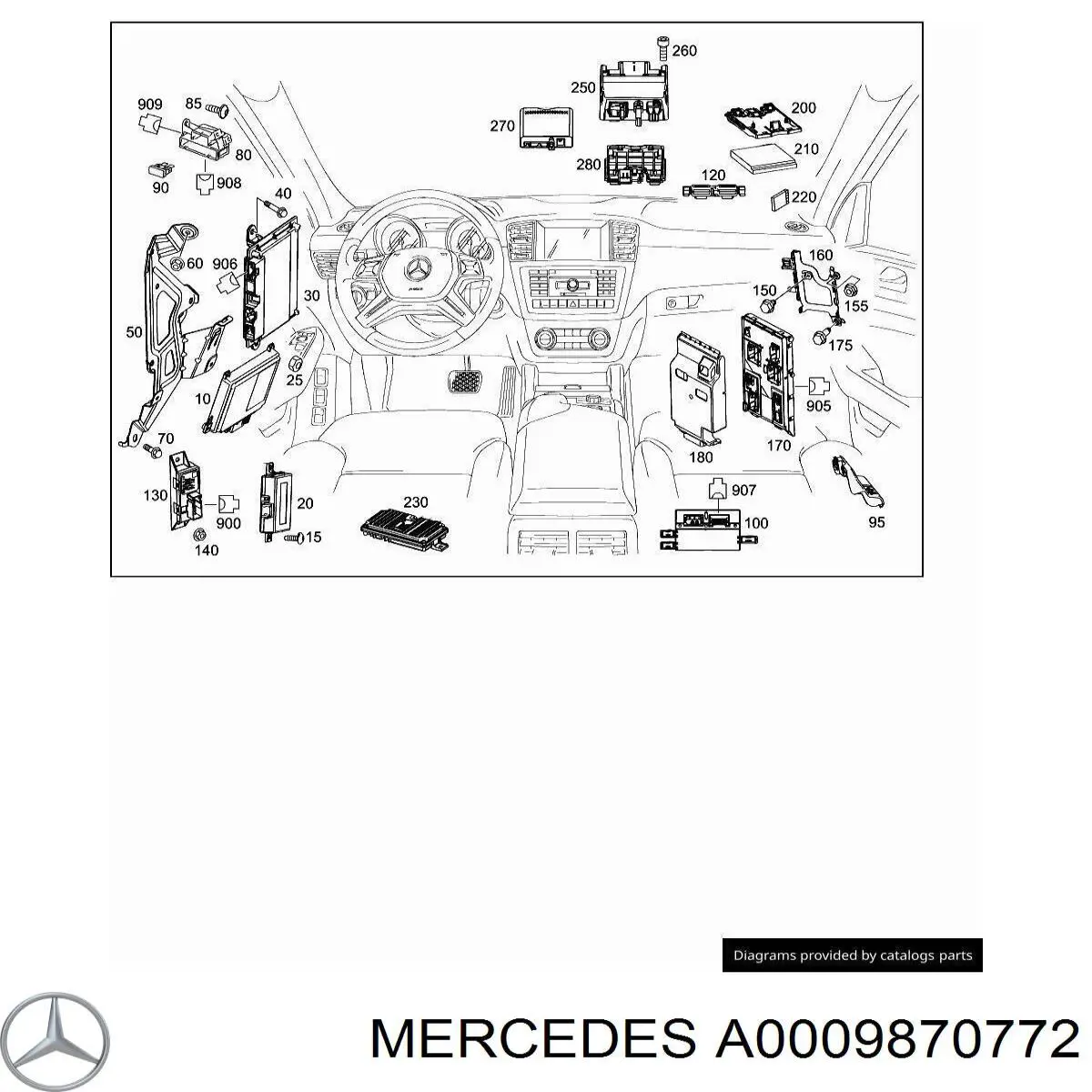 A0009870772 Mercedes 