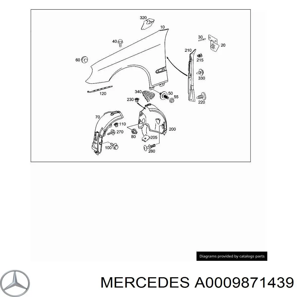 A0009871439 Mercedes 