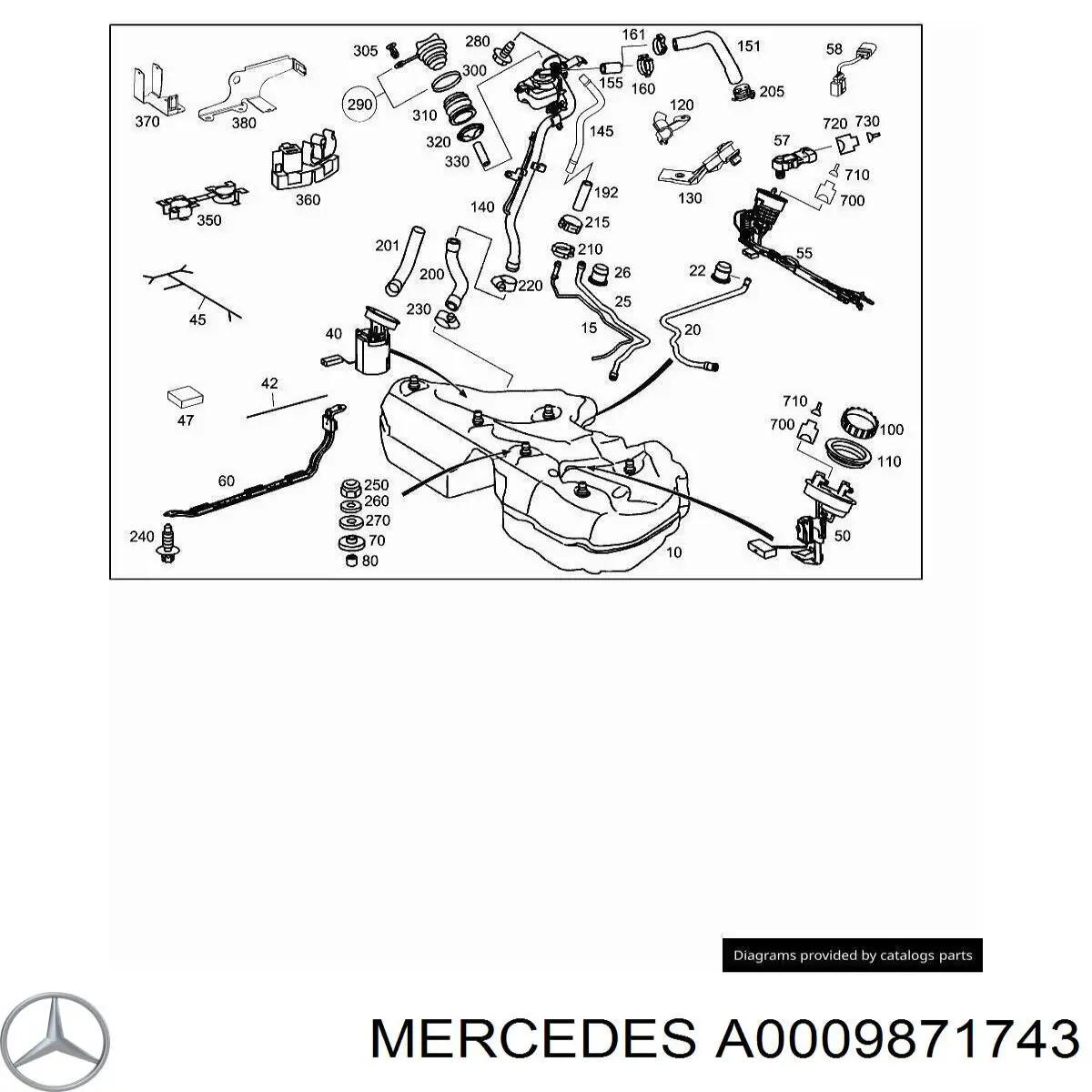 A0009871743 Mercedes 