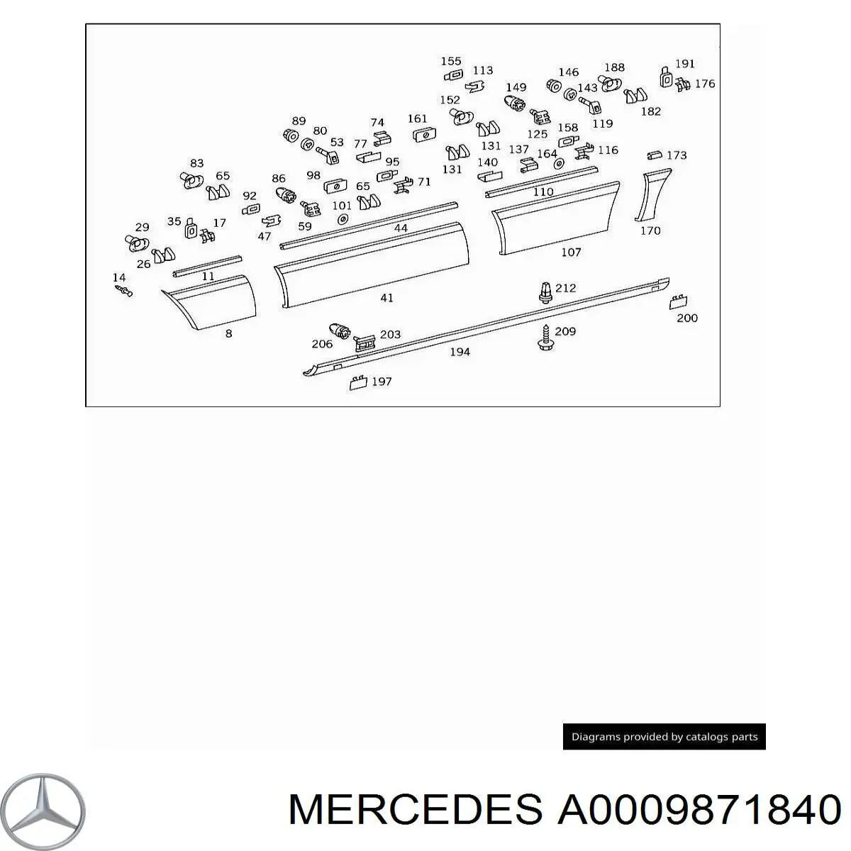 A0009871840 Mercedes 