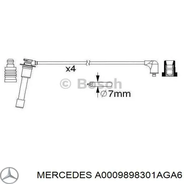 A0009898301AGA6 Mercedes aceite de motor