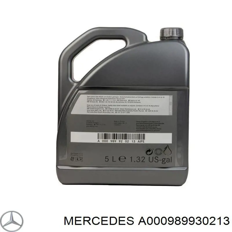 A000989930213 Mercedes aceite de motor