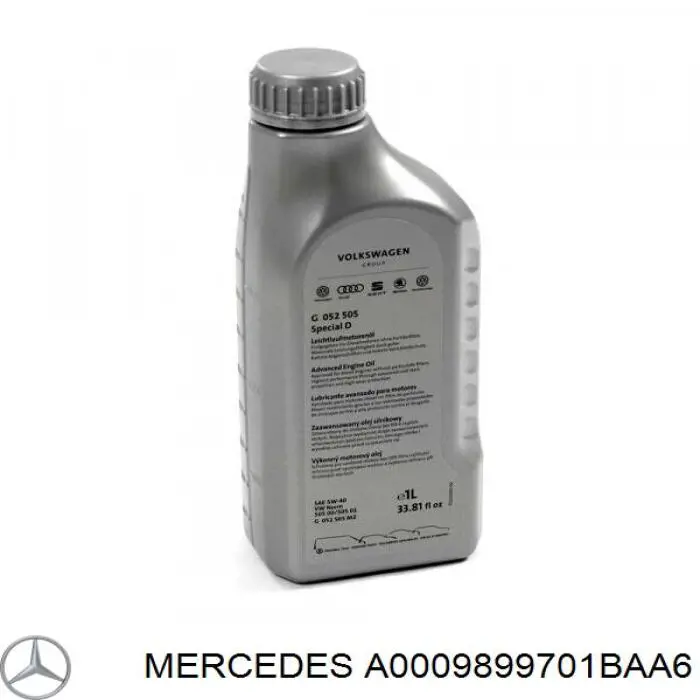 A0009899701BAA6 Mercedes aceite de motor