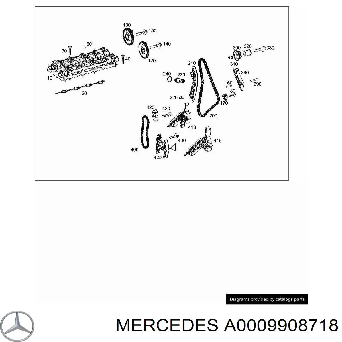  Perno de la cama del árbol de levas para Mercedes CLS C257