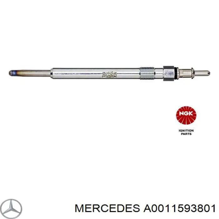 A0011593801 Mercedes bujía de incandescencia