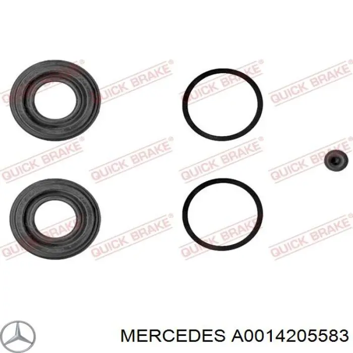 14205583 Mercedes pinza de freno trasera izquierda