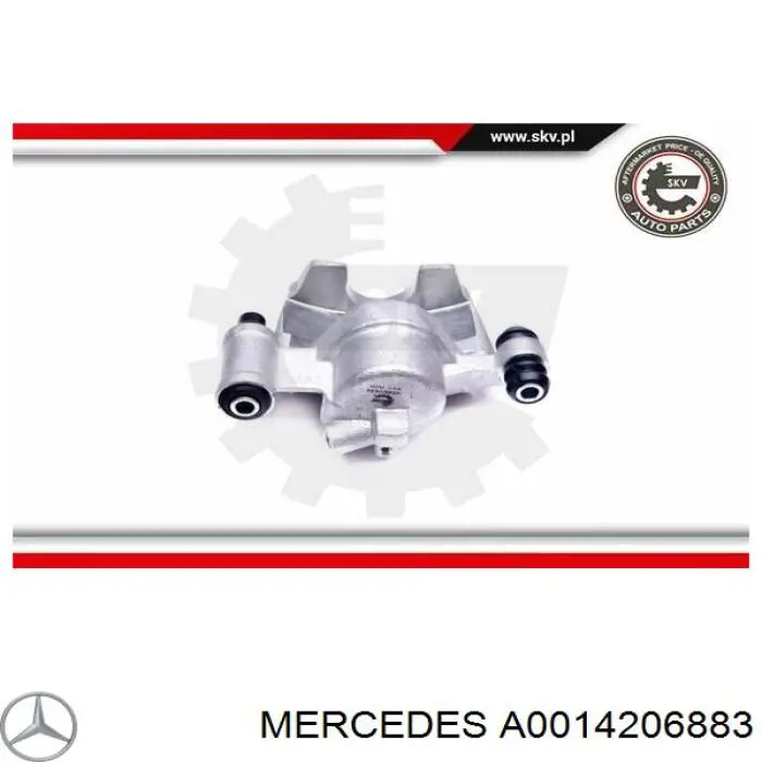 A0014206883 Mercedes pinza de freno trasero derecho