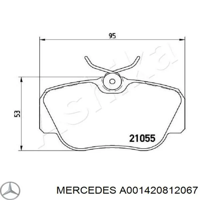 A001420812067 Mercedes pastillas de freno delanteras