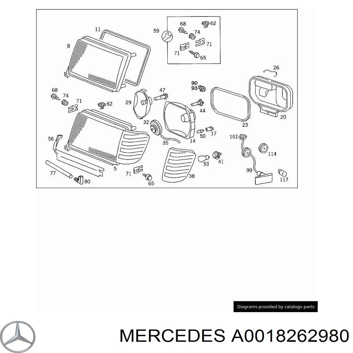 A0018262980 Mercedes 