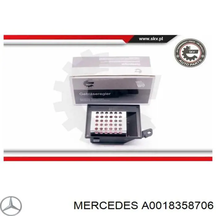 A0018358706 Mercedes resitencia, ventilador habitáculo