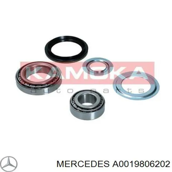 A0019806202 Mercedes cojinete de rueda delantero