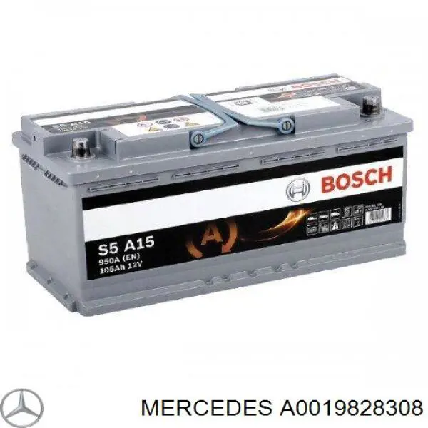 A0019828308 Mercedes batería de arranque