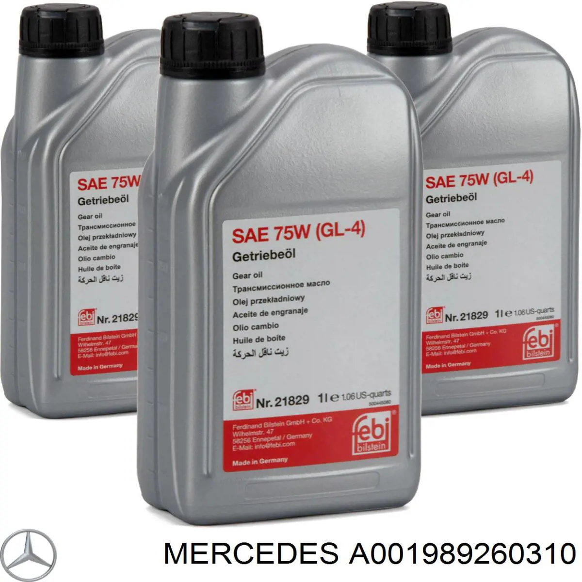 A001989260310 Mercedes aceite transmisión