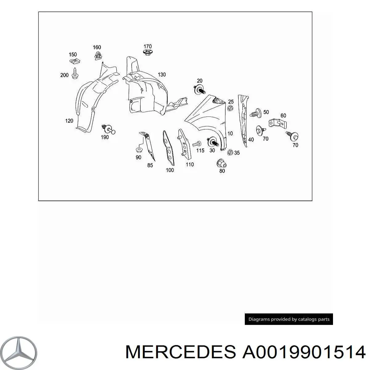 A0019901514 Mercedes 