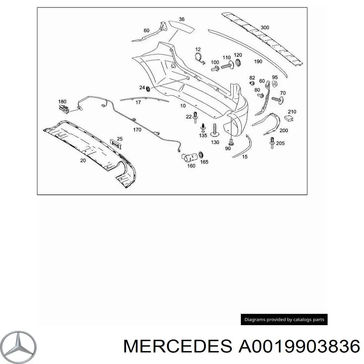 A0019903836 Mercedes 