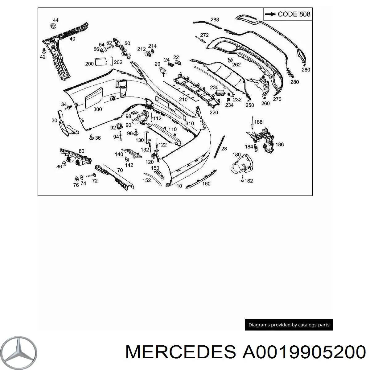 A0019905200 Mercedes 