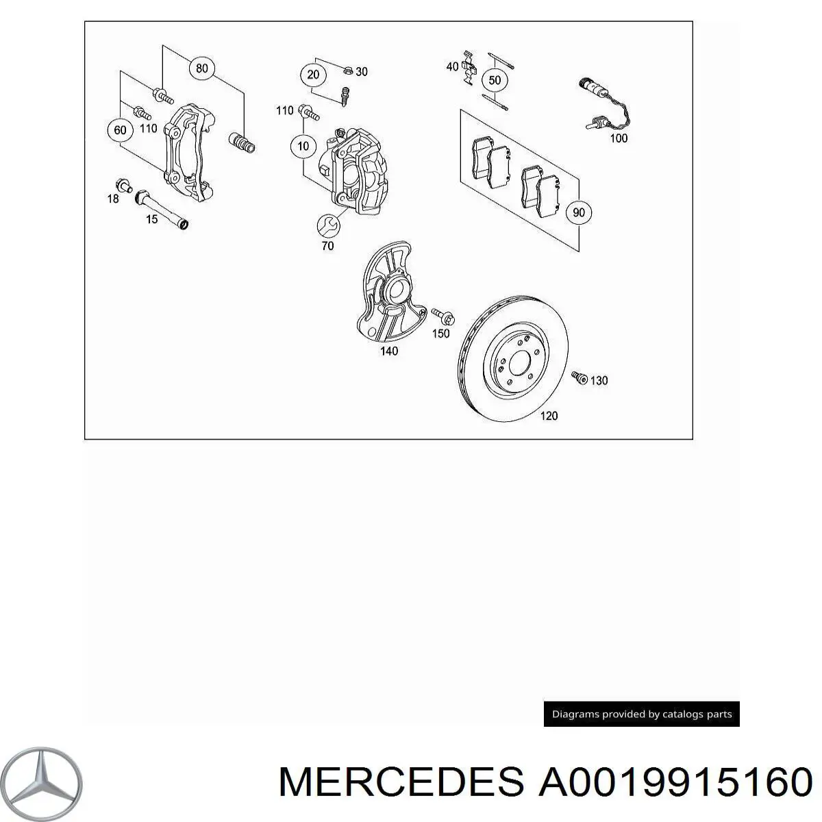 A0019915160 Mercedes 