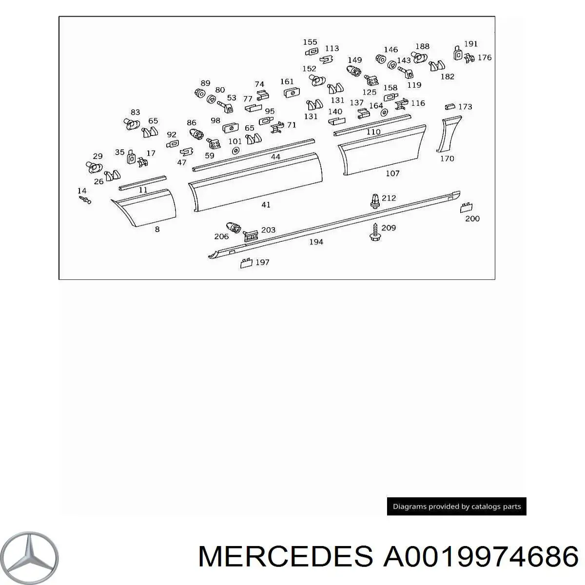 0019974686 Mercedes 