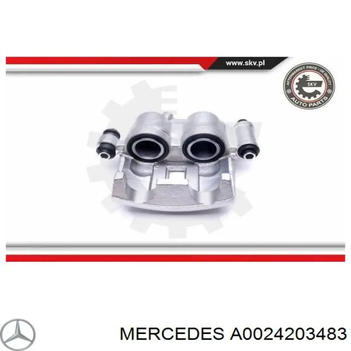 A0024203483 Mercedes pinza de freno trasera izquierda