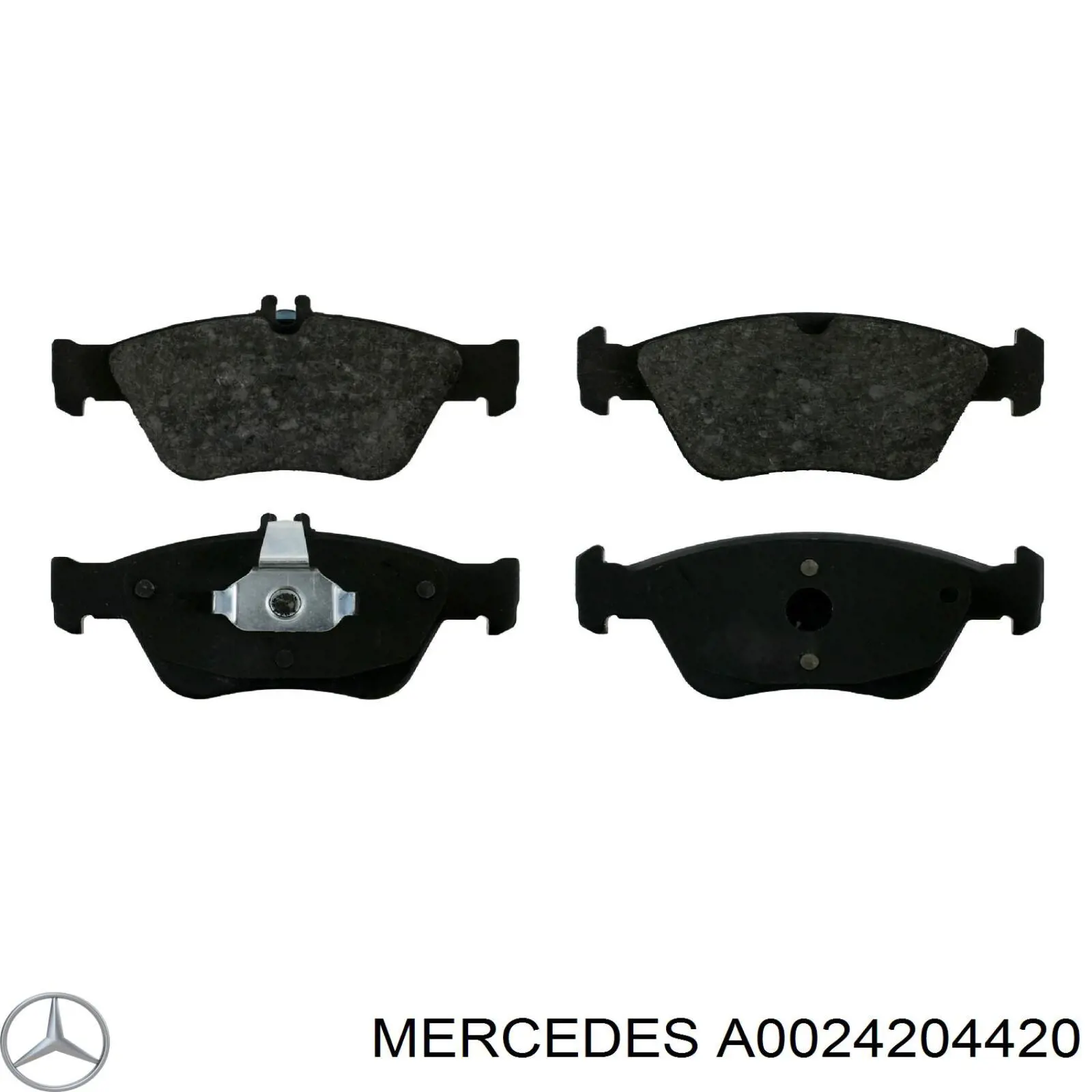 A0024204420 Mercedes pastillas de freno delanteras