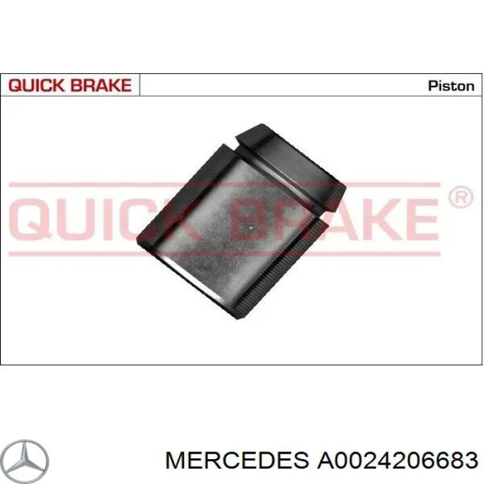 A0024206683 Mercedes pinza de freno delantera derecha