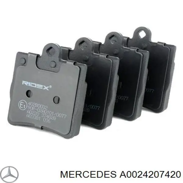 A0024207420 Mercedes pastillas de freno traseras