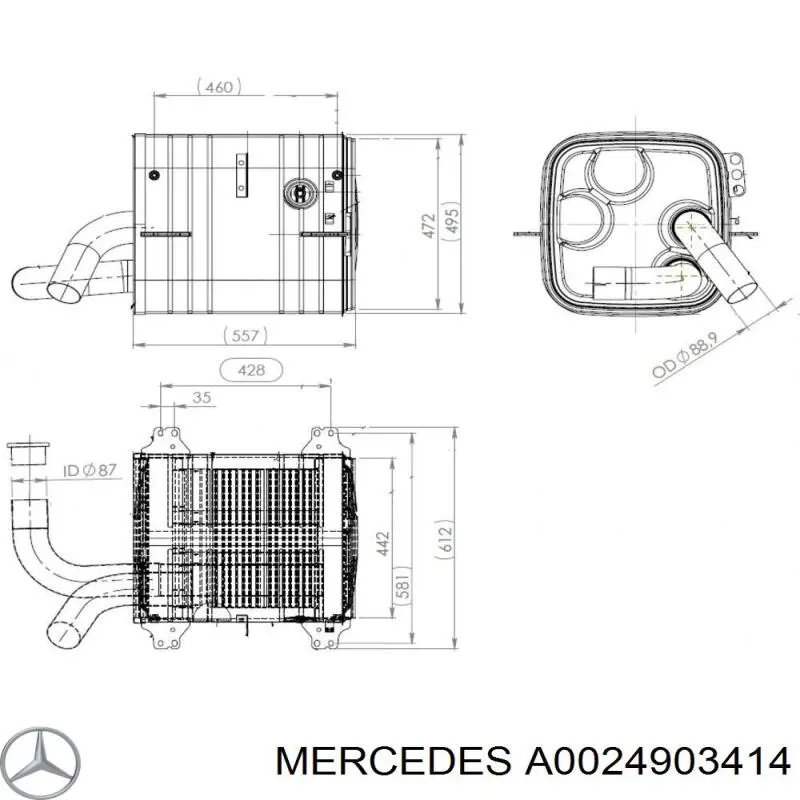 A0024903414 Mercedes 