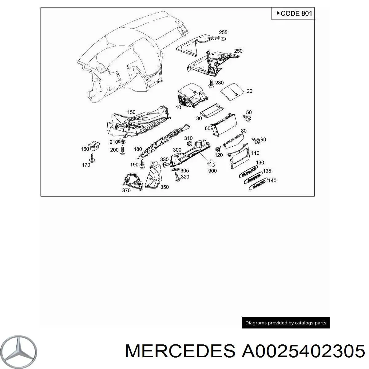 A0025402305 Mercedes 